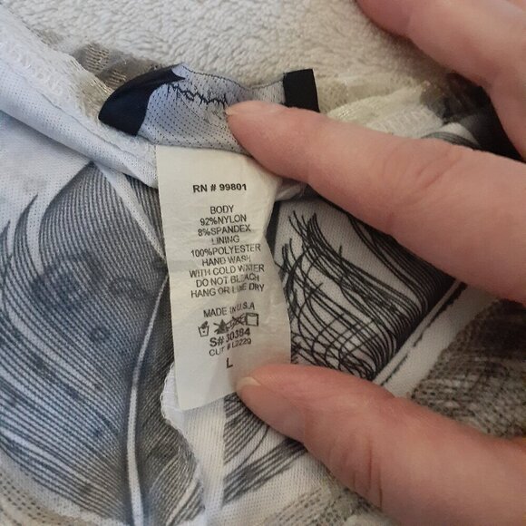 Brittany Black Women's Size L Cream Gray Fairy Grunge Lace Bedazzled Y2K Top - Picture 4 of 11